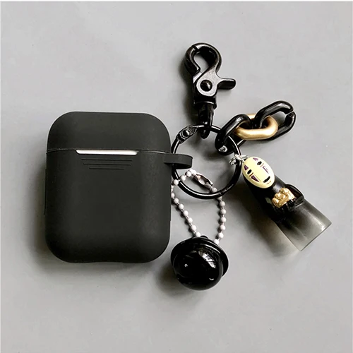Bluetooth наушники силиконовый чехол для Apple Airpods 1 2 Аксессуары Милый Мультфильм защитный чехол сумка коробка кольцо для ключей - Цвет: style D