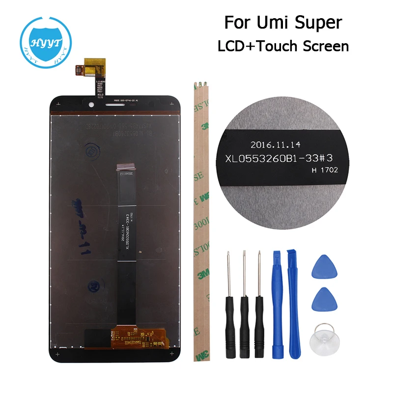 imágenes para Para Umi Súper XL0553260B1-33-3 LCD Display + Touch Screen Asamblea Digitalizador de Reparación de Piezas de 5.5 ''Accesorios Móviles + Herramienta adhesivo imágenes para Para Umi Súper XL0553260B1-33-3 LCD Display + Touch Screen Asamblea Digitalizador de Reparación de Piezas de 5.5 ''Accesorios Móviles + Herramienta adhesivo