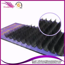 Top selling! All Size 0.10/0.15/0.20/0.25 mm J B C D Curl Professional Individual Eyelashes Extension 1 tray per lot Black color