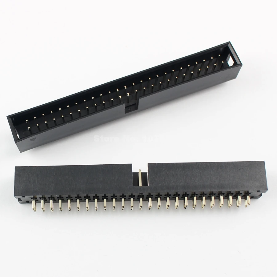 

10 Pcs Per Lot 2.54mm 2x25 Pin 50 Pin Straight Male Shrouded PCB Box header IDC Socket