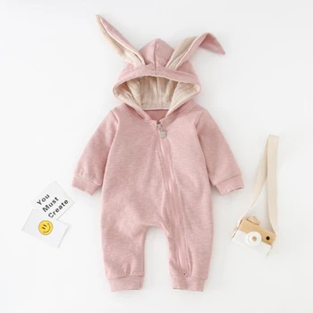 

Baby Girl Clothes Romper Kids Jumpsuit For Newborn Cute Rabbit Unisex Costume For Girls Boy Outfits Zipper Overalls For Children