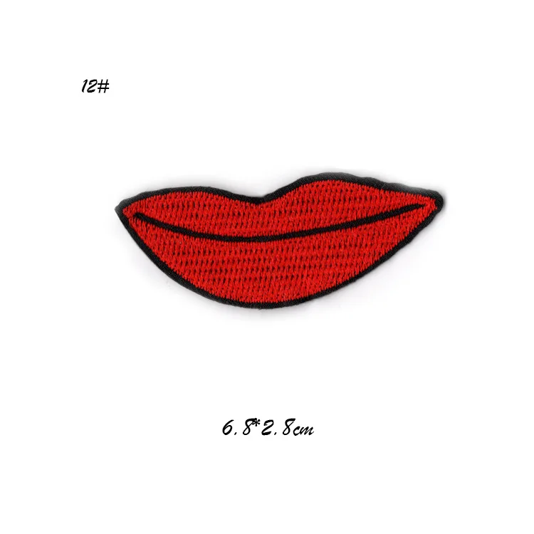 mouth lips patches for clothes 13