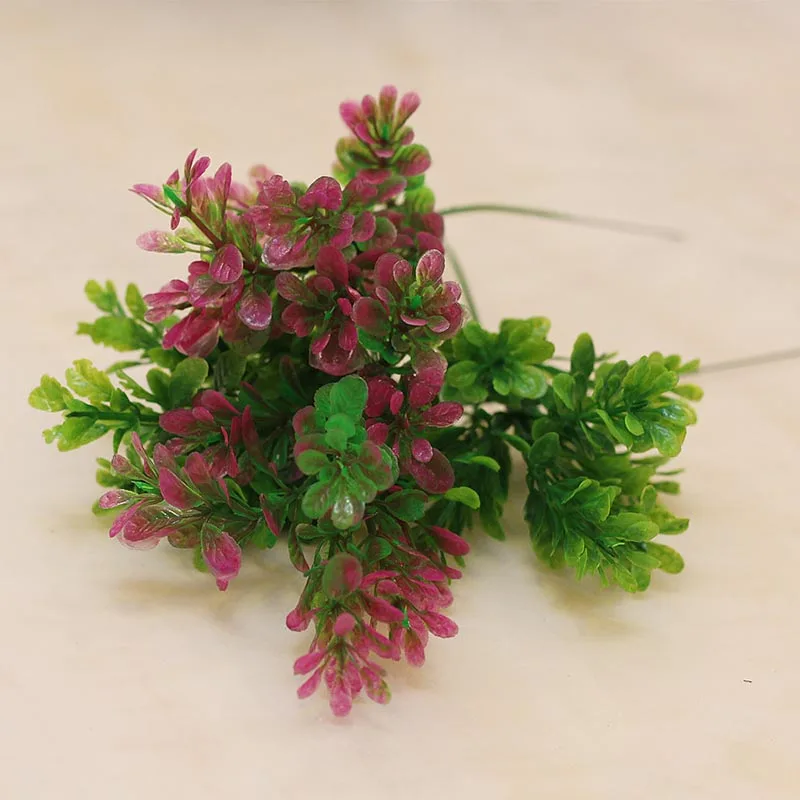 

30pcs Plastic Aglaia Odorata Leaf Artificial Flowers Plants Decoration for Home Wedding Party Vivid Fake Flower Decor Leaves