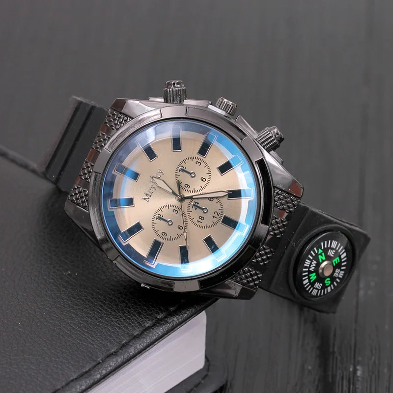 

2017 men sports military stainless steel watch big dial silicone band fashion luxury male clock wristwatches relogio masculino
