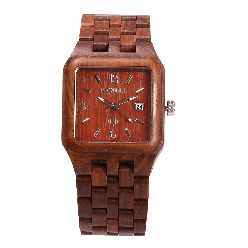 BEWELL WOODEN WATCH
