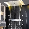 Shower Set Luxurious Electric LED Concealed Ceiling Shower System Massage Column Thermostatic High Flow Rain Shower Kit Body Jet ► Photo 1/6