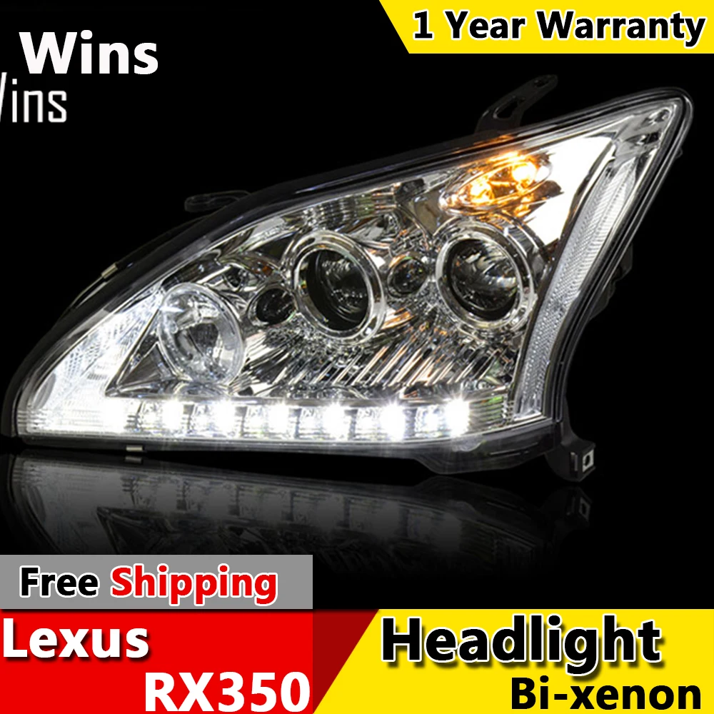 

Wins lights for Lexus RX350 2004-2009 LED Headlight for RX35 Head Lamp LED Daytime Running Light LED DRL Bi-Xenon HID