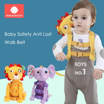 

Cartoon Animal Baby Safety Harness Anti Lost Walk Belt Backpack Toddler Adjustable Outdoor Walking Anti-Lost Leash Strap Bag