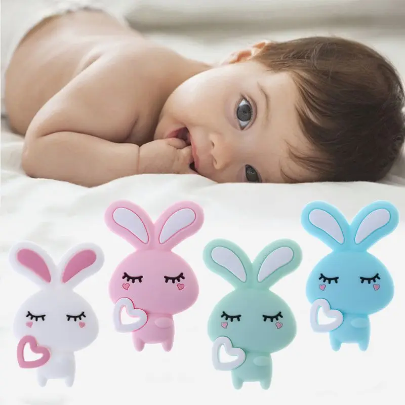 

Child Baby Pacifier Teether Soothing Boys Girls Cute Bunny Colorful Design Kids Comfort Supplies JUN-24