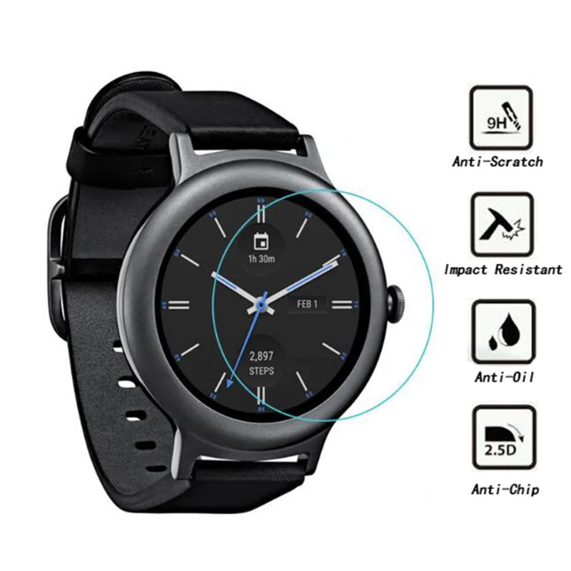 Закаленное стекло для LG G Watch Sport / Style R W110/W100 защитная пленка Urbane W150|Защитные стёкла