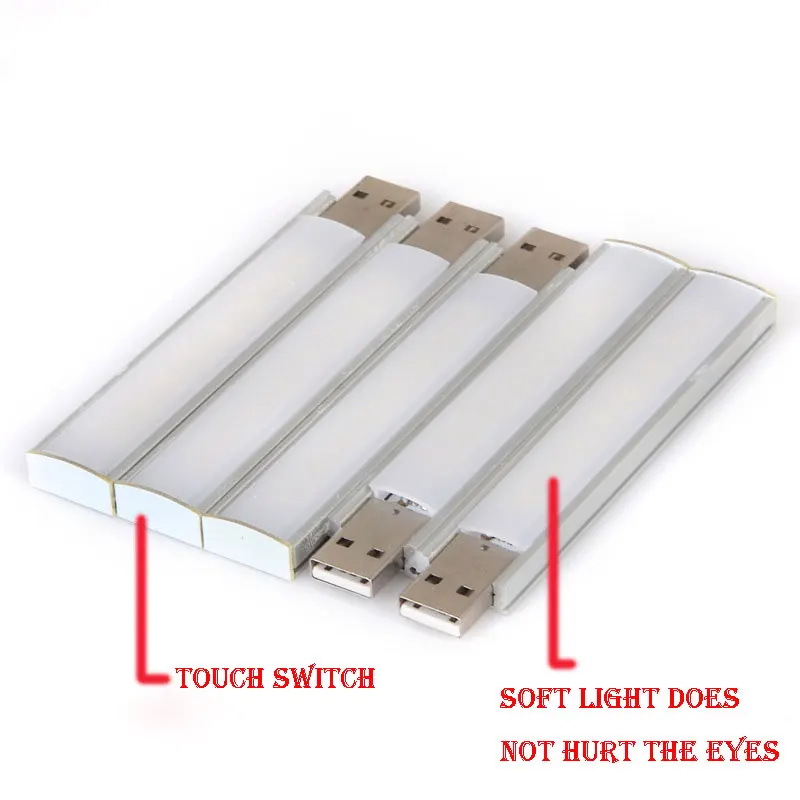 Портативный 10 см мини USB СВЕТОДИОДНЫЙ светильник сенсорный диммер 8 светодиодный s внутренний книжный светильник для ПК компьютер ноутбук лампа для чтения