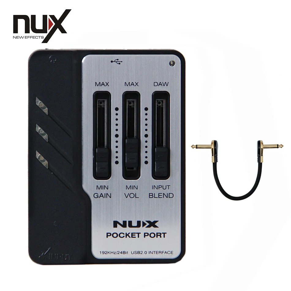 Guitar EQ NUX Pocket Portable Portable Guitar USB Audio Interface Profesionální držák kytarové kytary Příslušenství pro kytaru