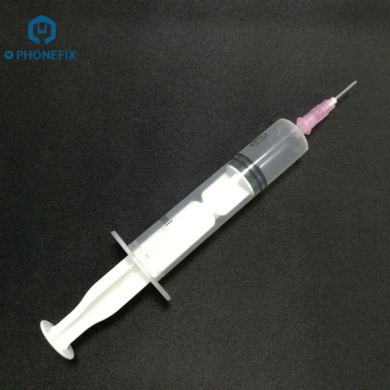

PHONEFIX 10ML Phone Fix Syringe BGA Solder Paste Flux Syringe Squeeze Tube Dispenser Needle For Mobile Phone Motherboard Repair
