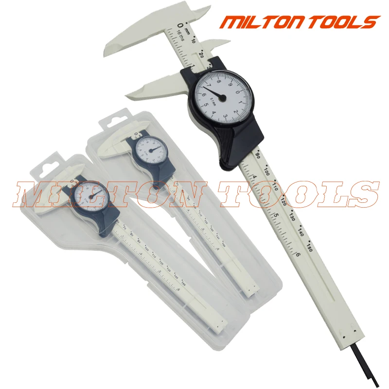150mm 6inch dial vernier caliper 0 150MM Pure plastic caliper with dial