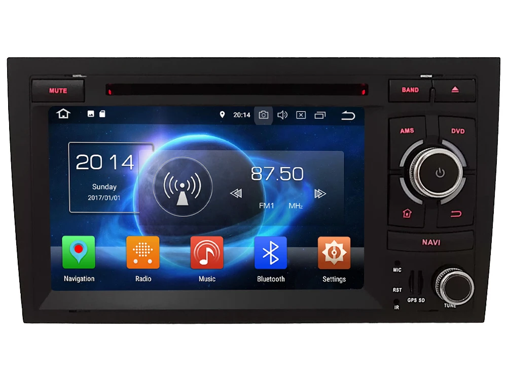 Top 7" Octa Core 4G Android 8.1 4GB RAM 64GB ROM BT Car DVD Player Radio Stereo GPS Glonass For Audi A4 S4 RS4 8E 8F B9 B7/Seat Exeo 0
