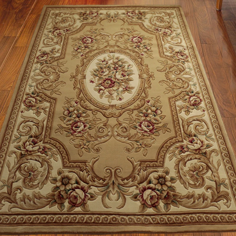 Promotion carpets promotion rugs Luxury Whole Floral Large size Custom European carpet 100% wool mats Wool |