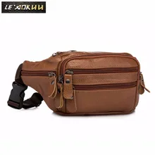 Новинка, качественная кожаная мужская Повседневная модная сумка на пояс для путешествий, сумка на петельках, 7 дюймов, чехол для сотовых телефонов и сигарет, мужской чехол, 004