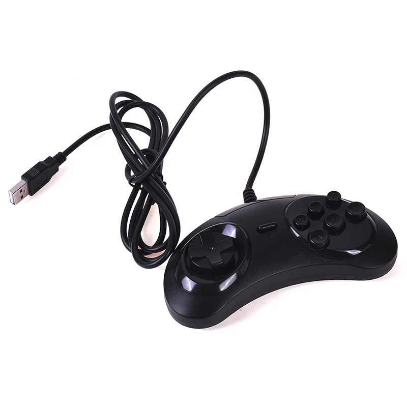 Проводной игровой контроллер геймпад амортизирующий джойстик для USB SEGA