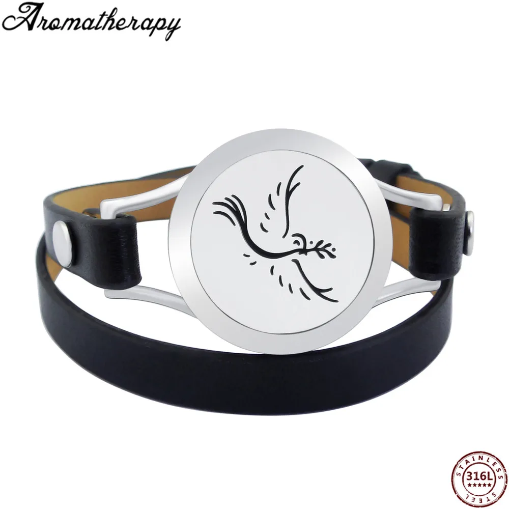 AS-008 aromatherapy leather bracelets (1)