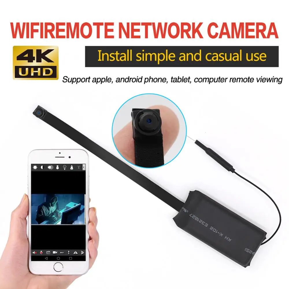 Мини Wi Fi кнопка дистанционного управления камерой 4K Full HD ip камера для
