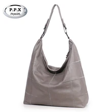 P.p.x бренд натуральная кожа с тиснением сумки через плечо в стиле пэчворк большой Повседневное из мягкой натуральной коровьей кожи Сумки Для женщин Y138