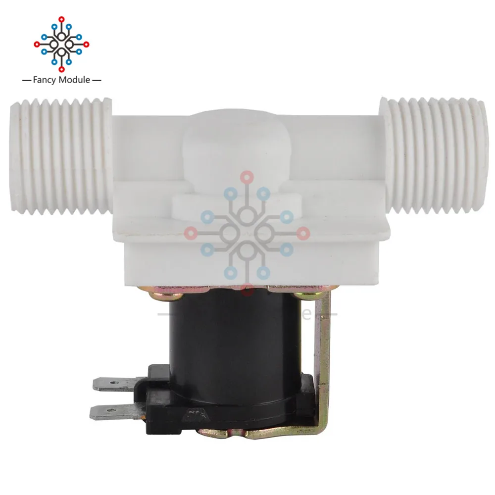 

Plastic Solenoid Valve DC 12V Electric Magnetic Water Control Valve Switch Normally Closed 1/2''