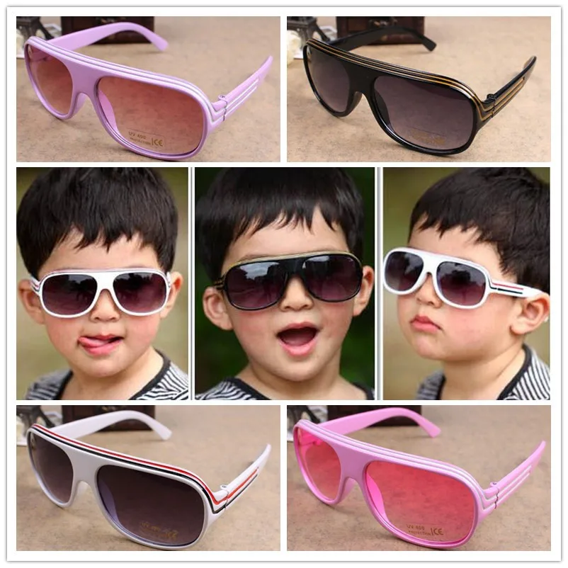 Винтаж для маленьких мальчиков и девочек очки детские вогнуто-Выпуклое стекло, de soleil очки детские солнцезащитные очки Oculos De Sol Gafas infantile