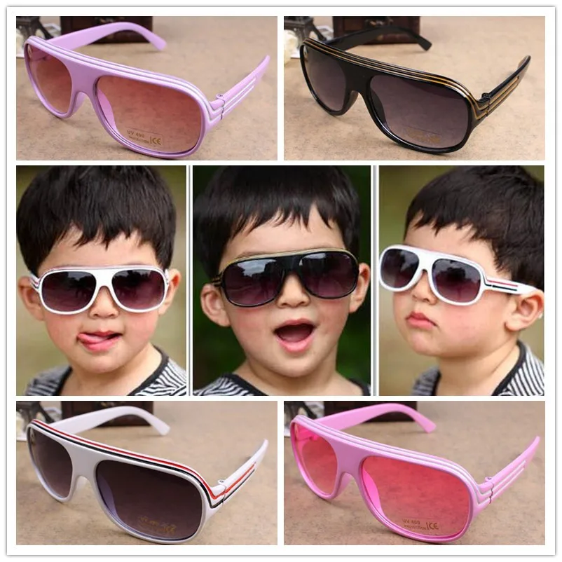 Vintage Baby Boy Girls Kids Sunglasses de soleil Goggles