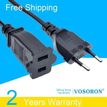 

European Schuko CEE7/16 1pin Plug to USA Socket Power Adapter Cable,Schuko Male to US Nema 1-15R Power Adapter Cord,30CM