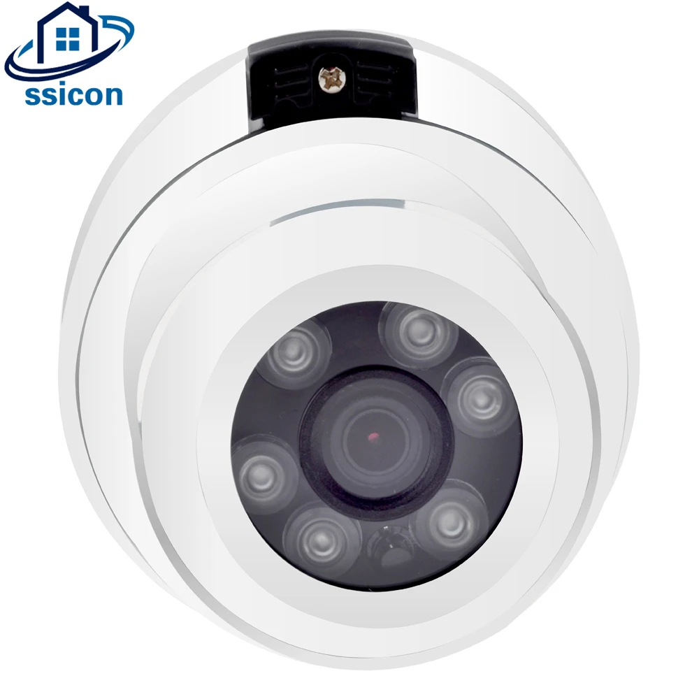 

SSICON 5MP AHD Camera Dome SONY326 CMOS Sensor 3.6mm Lens 6Pcs Array Leds Night Vision Vandalproof Analog CCTV Camera Indoor