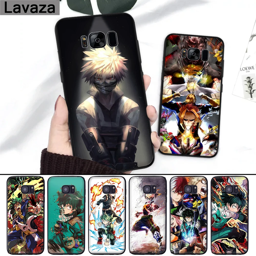 

Lavaza Boku no Hero Academia Pattern Silicone Case for Samsung S6 Edge S7 S8 Plus S9 S10 S10e Note 8 9 M10 M20 M30