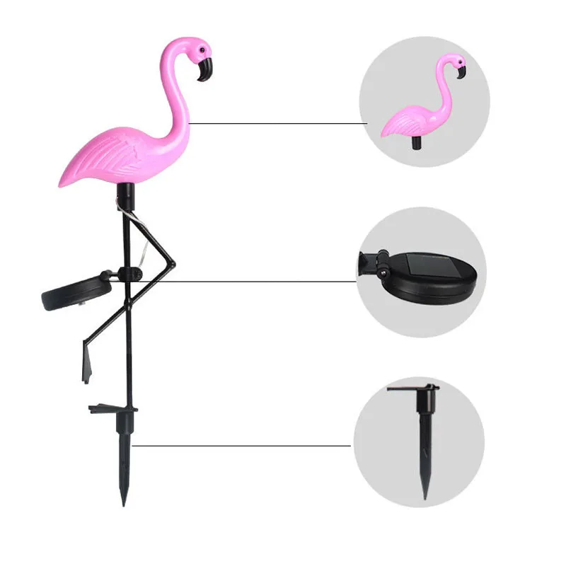 LED Lawn Lamps Solar Garden Light Flamingo Lawn Lamp Waterproof IP65 Solar Light Outdoor For Garden Lawn Decoration LED Lawn Lamps Solar Garden Light Flamingo Lawn Lamp Waterproof IP65 Solar Light Outdoor For Garden Lawn Decoration
