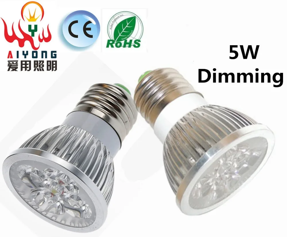 Dimmable LED Spotlight 5W E27 led spotlights constant current source