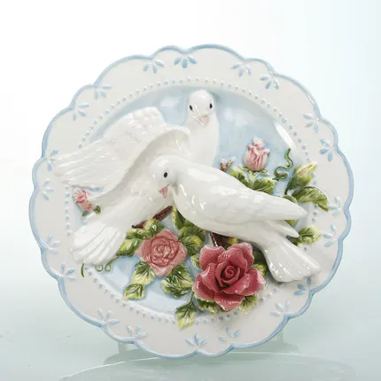 Decorative Porcelain Wall Plates Enchanting Pigeon Porcelain Decorative Wall Plates For Hanging Ceramic Relief Review Decorative Porcelain Wall Plates Endearing Pigeon Porcelain Decorative Wall Plates For Hanging Ceramic Relief Decorating Design
