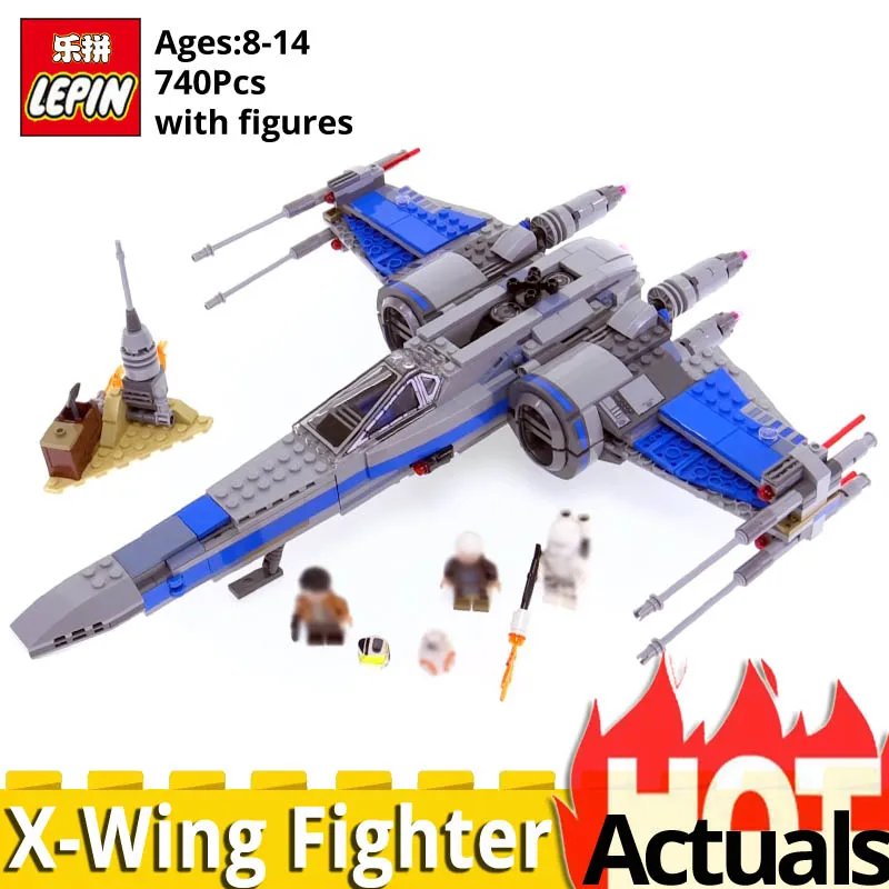 

LEPIN Star Plan wars 05029 Resistance X Wing Fighter Compatible LegoINGlys 75149 set grinch christmas gift toys building blocks