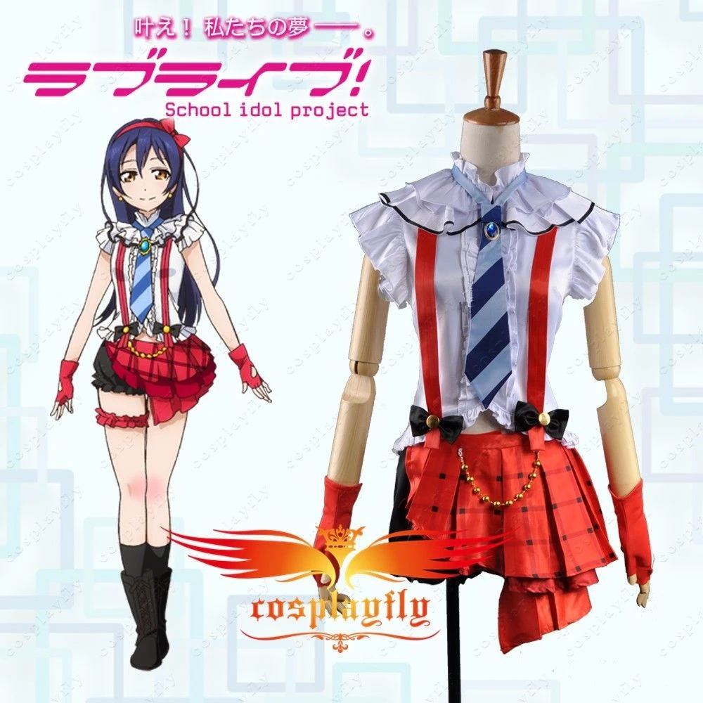

Love Live School Idol Project Umi Sonoda Stage Wear Cosplay Costume Any Size Adult Women Outfit Clothing Dress Hairband Socks