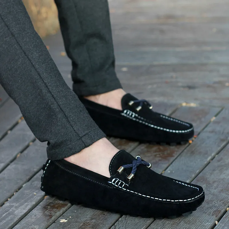 Cheap Loafers For Men Moccasins Men&#39;s Casual Leather Shoes Mens Loafers Suede Driving Shoes 39 ...