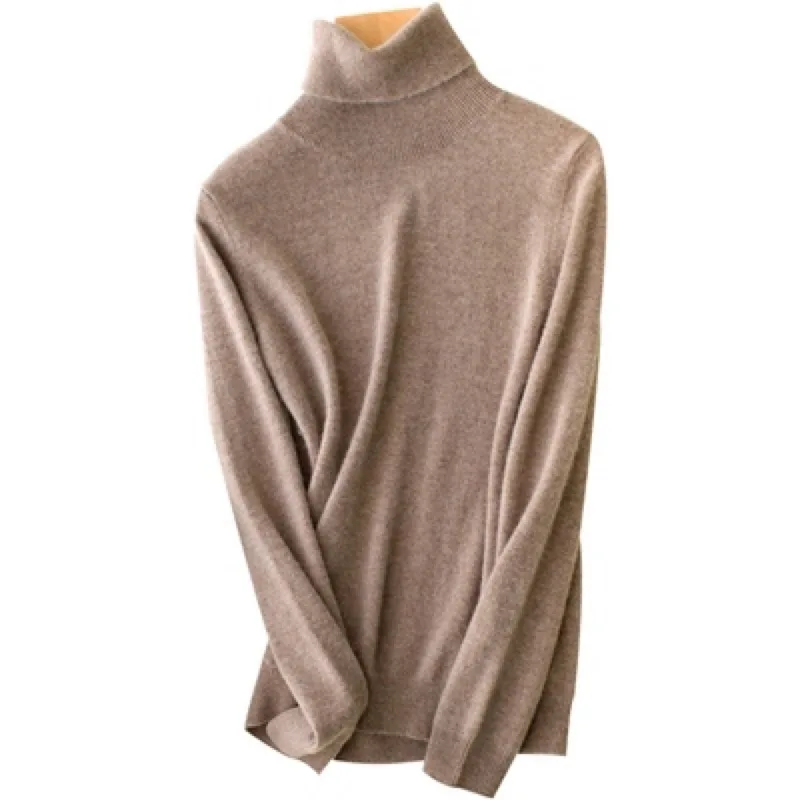Sweater Women Autumn Winter High Quality Basic Cashmere Row Links Knit Turtleneck Thicken Casual Bottom Pullover Jersey Female | Женская
