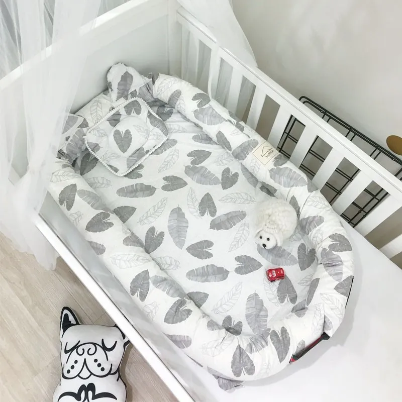  CACX New Baby Nest Bed Or Toddler Size Nest Mint And Owls Portable Crib Co Sleeper Baby Nest For Ne