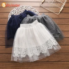 Babyinstar 2019 New Fashion Girls Skirts Solid Cotton Kids Party Tutu Tulle Skirt Girls Children's Clothing Girls Lace Skirt цена Babyinstar 2019 New Fashion Girls Skirts Solid Cotton Kids Party Tutu Tulle Skirt Girls Children's Clothing Girls Lace Skirt цены онлайн