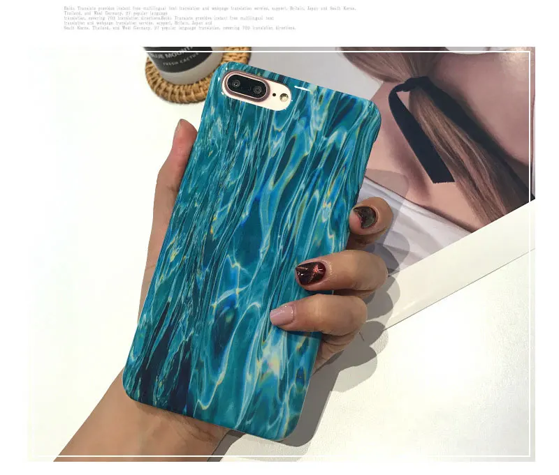 Water Glossy Phone Case For iPhone 6 7 8 Plus Case Cover For iPhone 6 Plus 7Plus 8Plus 6 s Plus 6s Cases Coque Capinha Shell TPU (9)