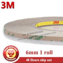 6 мм* 55 м* 5,2 милс 3 м 200MP клей, 468MP, прозрачная двусторонняя лента для ламинирования промышленных пенопластов прокладка