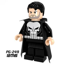 50 шт. pg249 Супергерои Мстители Супермен Каратель флэш Дэдпул Блан Фантом Морт Bleach Blocs Brique Enfants Cadeaux Jouet