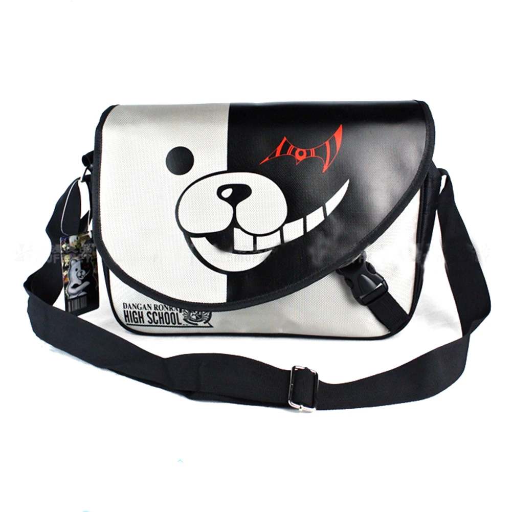 

E-Mell Danganronpa monokuma Attack on Titan Recon Corps One Piece Law Naruto Red Cloud Single shoulder Message Nylon bag