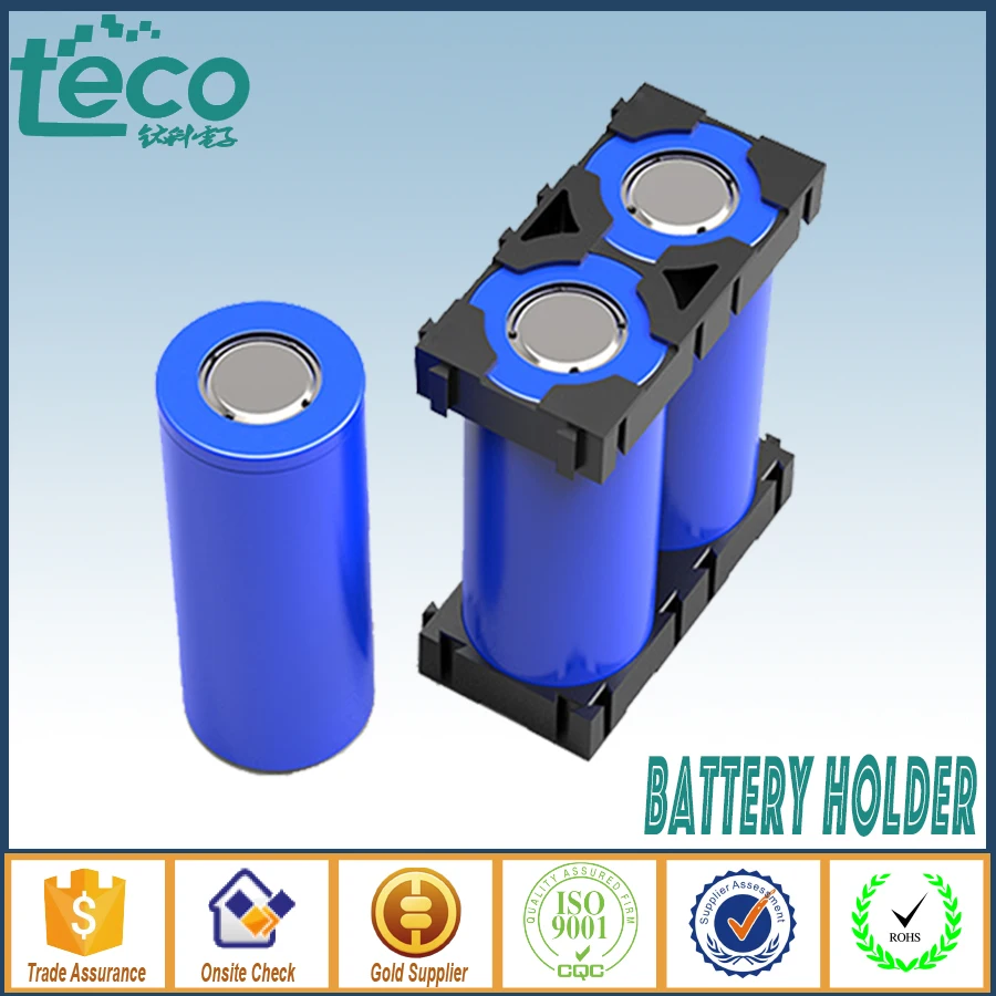 

10Pcs 26650 Lithium Cell Battery Dual Holder Bracket for DIY Battery Pack TBH-26650-Dual