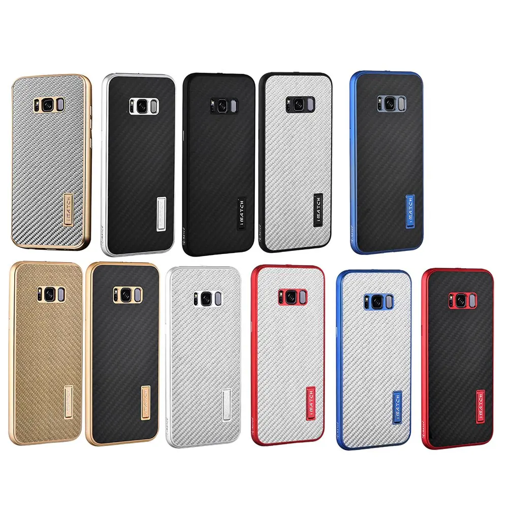 Для Samsung S8 Plus металлический углеродный защитный чехол для мобильного телефона