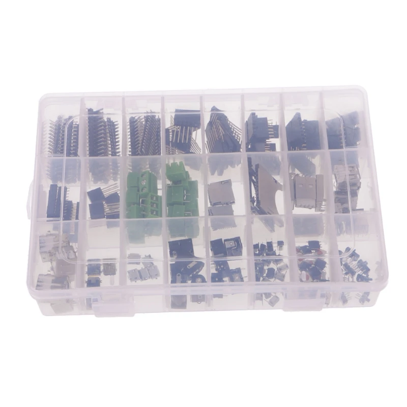 

OOTDTY 198pcs/1 Set DIY Commonly-used Male/female Header USB Connector Kit For Arduino Starters