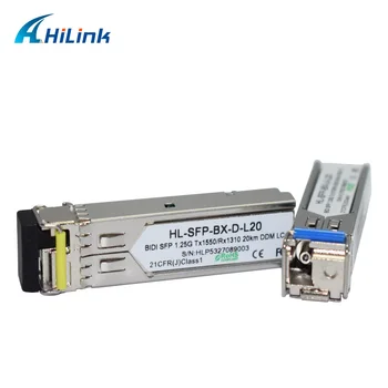 

Free Shipping !!! Transceiver Sfp 40 pairs a lot Easy Compatible 1000base BIDI SFP 1.25G SFP WDM 20KM 1310/1550nm SC/LC