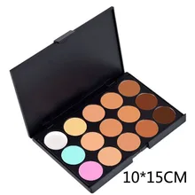 Большой Размеры! Профессиональный консилер палитра 15 цветов макияж Тональная основа для лица крем палитры Пудра Косметика