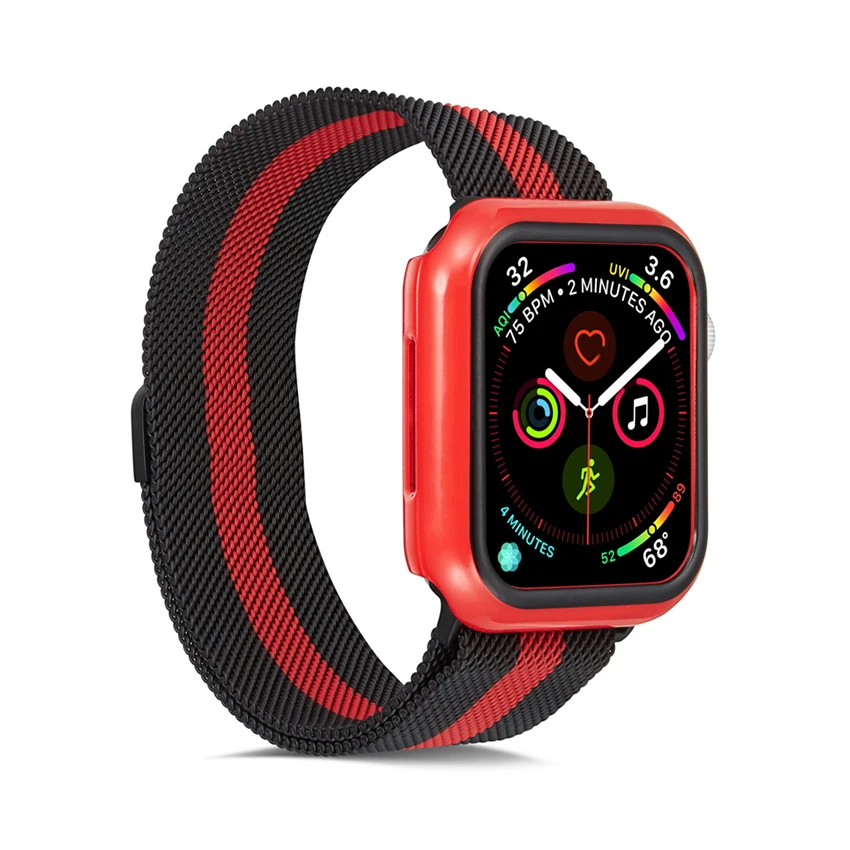 Чехол для часов Catweek Apple Watch 4 полная Защита ПК тонкий ударопрочный чехол iWatch 40 44 мм
